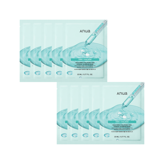 Anua - PDRN Hyaluronic Acid Capsule 100 Serum Mask Set  23 ml x 10 sheets